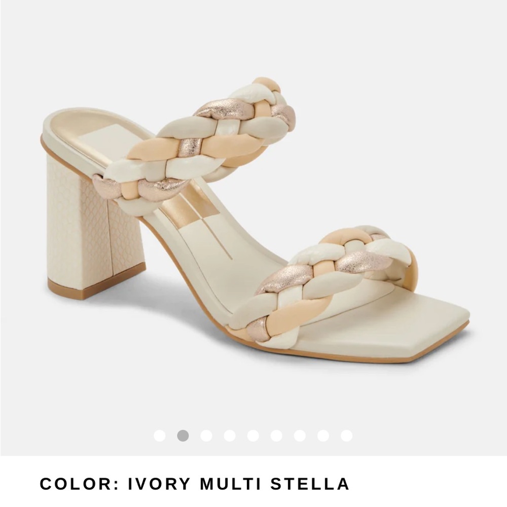 NEW Dolce Vita Paily sandals size 8.5 Ivory Multi Stella